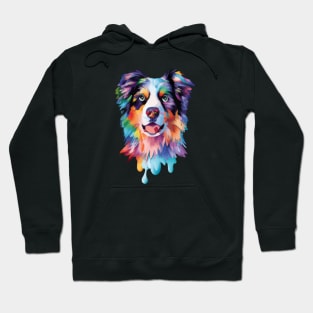 Colourful Australian Shepherd Dog Hoodie